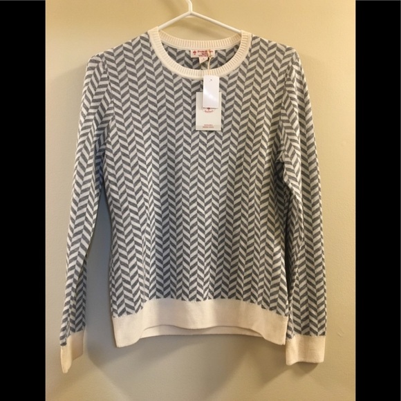 Brooks Brother Chevron Crewneck Pullover Sweater p1 - Picture 5 of 10